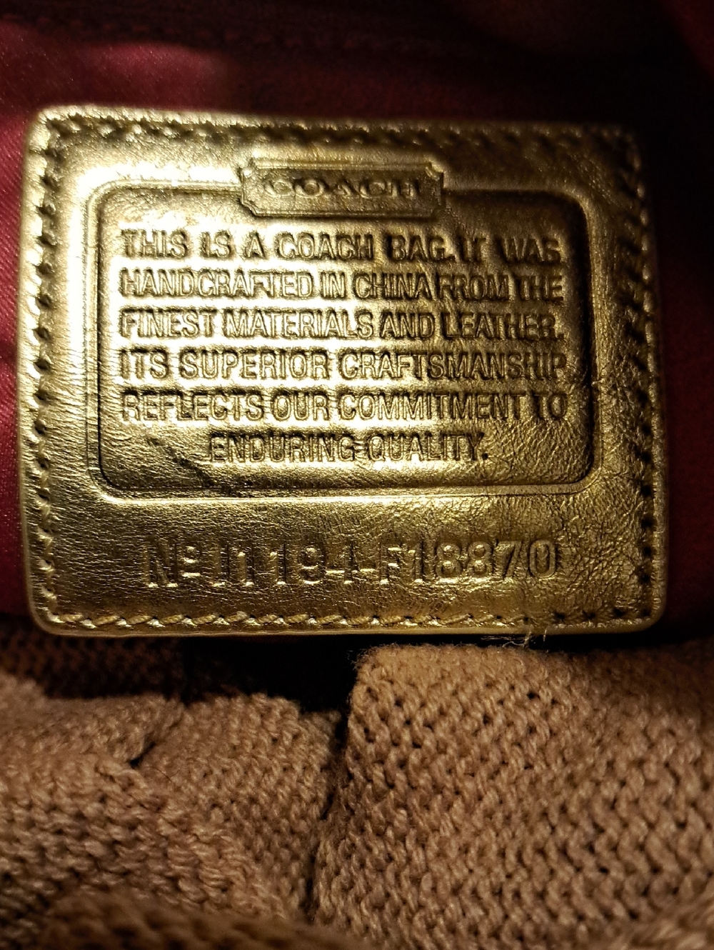 Coach Laura Signature Tote Bag, specifically the "Secret Admirer" 2011 - Picture 7 of 11